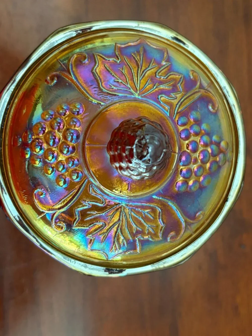 Vintage Indiana Glass Harvest Grape Marigold 7